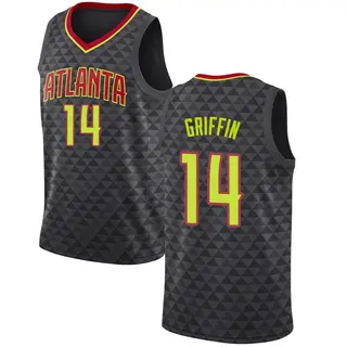 Men's AJ Griffin Atlanta Hawks Black Jersey - Icon Edition - Swingman