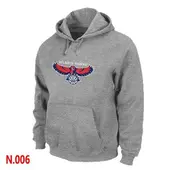 Men's Atlanta Hawks Grey Pullover Hoodie - -