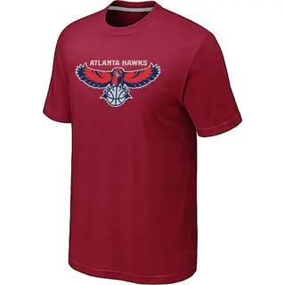 Men's Atlanta Hawks Red Big & Tall Primary Logo T-Shirt - -