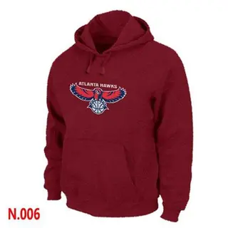 Men's Atlanta Hawks Red Pullover Hoodie - -
