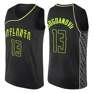 Men's Bogdan Bogdanovic Atlanta Hawks Black City Edition Jersey - Swingman