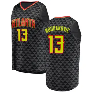 Men's Bogdan Bogdanovic Atlanta Hawks Black Jersey - Icon Edition - Fast Break