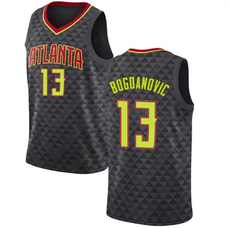 Men's Bogdan Bogdanovic Atlanta Hawks Black Jersey - Icon Edition - Swingman