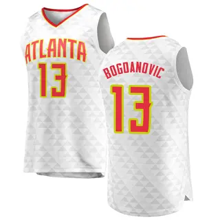 Men's Bogdan Bogdanovic Atlanta Hawks White Jersey - Association Edition - Fast Break