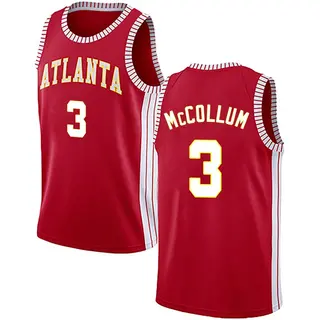 Men's CJ McCollum Atlanta Hawks Red Jersey - Statement Edition - Swingman