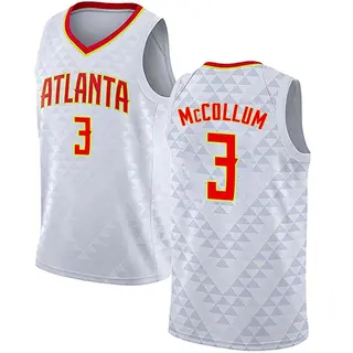 Men's CJ McCollum Atlanta Hawks White Jersey - Association Edition - Swingman