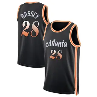 Men's Charles Bassey Atlanta Hawks Black 2022/23 City Edition Jersey - Swingman