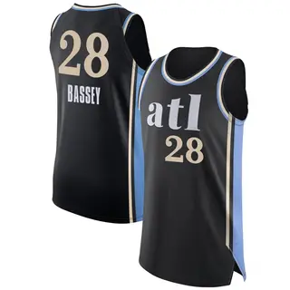 Men's Charles Bassey Atlanta Hawks Black 2023/24 City Edition Jersey - Authentic
