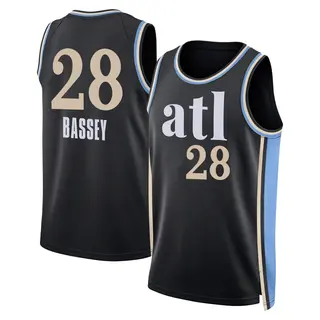 Men's Charles Bassey Atlanta Hawks Black 2023/24 City Edition Jersey - Swingman