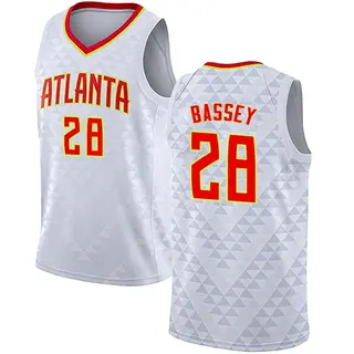 Men's Charles Bassey Atlanta Hawks White Jersey - Association Edition - Swingman