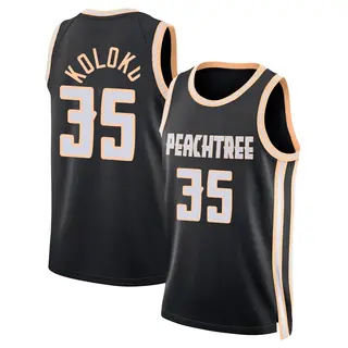 Men's Christian Koloko Atlanta Hawks Black 2025/26 City Edition Jersey - Swingman