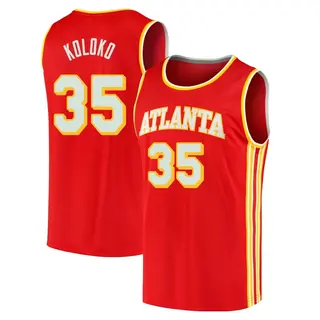 Men's Christian Koloko Atlanta Hawks Red 2020/21 Jersey - Icon Edition - Fast Break