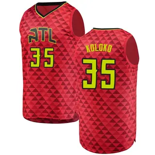 Men's Christian Koloko Atlanta Hawks Red Jersey - Statement Edition - Fast Break