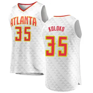 Men's Christian Koloko Atlanta Hawks White Jersey - Association Edition - Fast Break