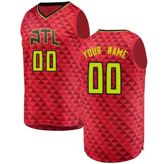 Men's Custom Atlanta Hawks Red Jersey - Statement Edition - Fast Break