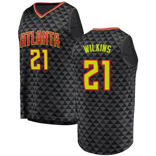 Men's Dominique Wilkins Atlanta Hawks Black Jersey - Icon Edition - Fast Break