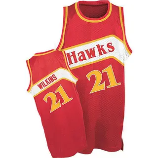Men's Dominique Wilkins Atlanta Hawks Red Throwback Jersey - Authentic