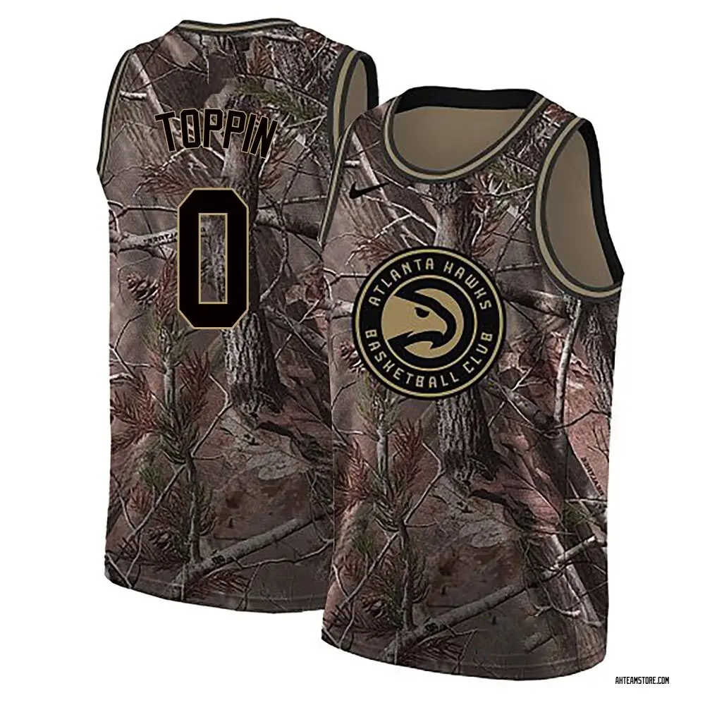 Men's Jacob Toppin Atlanta Hawks Camo Realtree Collection Jersey - Swingman