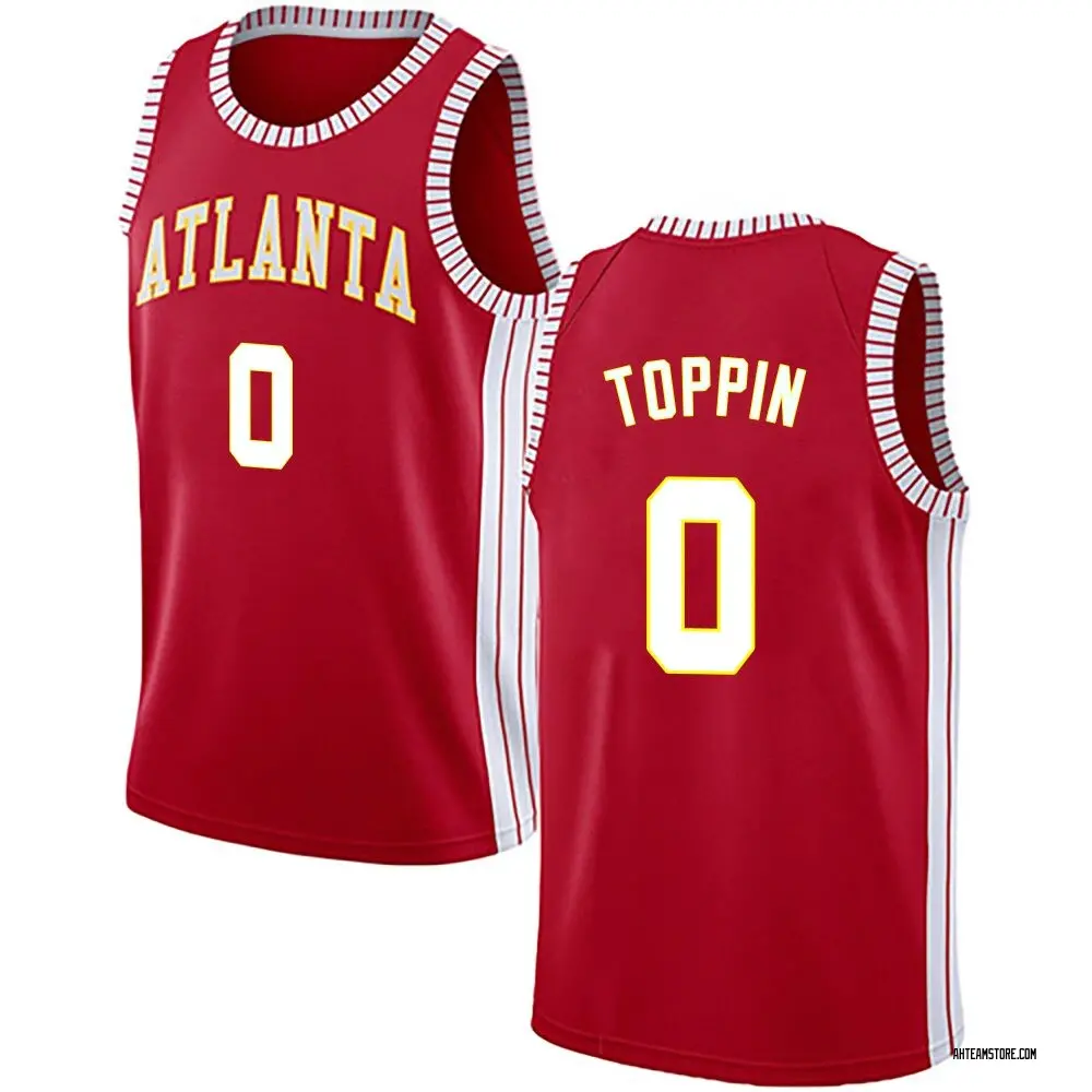 Men's Jacob Toppin Atlanta Hawks Red Jersey - Statement Edition - Swingman