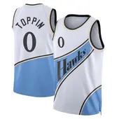 Men's Jacob Toppin Atlanta Hawks White 2024/25 City Edition Jersey - Swingman