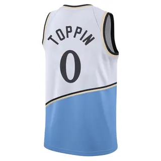Men's Jacob Toppin Atlanta Hawks White 2024/25 City Edition Jersey - Swingman