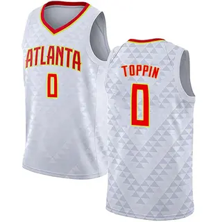 Men's Jacob Toppin Atlanta Hawks White Jersey - Association Edition - Swingman