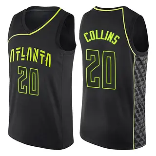 Men's John Collins Atlanta Hawks Black City Edition Jersey - Swingman