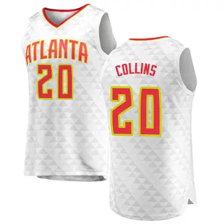 Men's John Collins Atlanta Hawks White Jersey - Association Edition - Fast Break