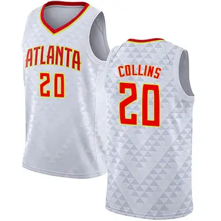 Men's John Collins Atlanta Hawks White Jersey - Association Edition - Swingman