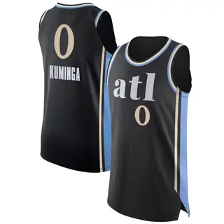 Men's Jonathan Kuminga Atlanta Hawks Black 2023/24 City Edition Jersey - Authentic