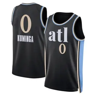 Men's Jonathan Kuminga Atlanta Hawks Black 2023/24 City Edition Jersey - Swingman