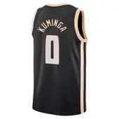 Men's Jonathan Kuminga Atlanta Hawks Black 2025/26 City Edition Jersey - Swingman