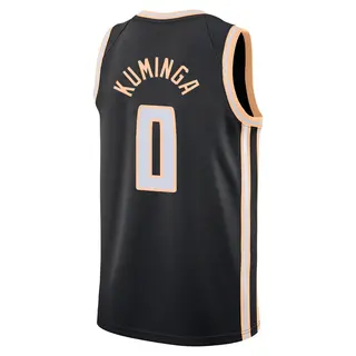Men's Jonathan Kuminga Atlanta Hawks Black 2025/26 City Edition Jersey - Swingman