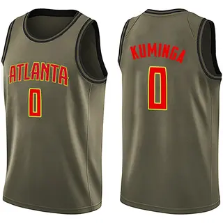 Men's Jonathan Kuminga Atlanta Hawks Green Salute to Service Jersey - Swingman