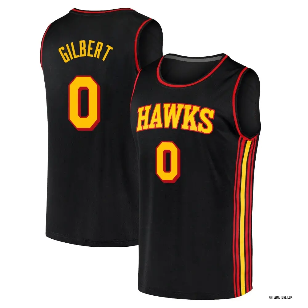 Men's Keshon Gilbert Atlanta Hawks Black 2020/21 Jersey - Statement Edition - Fast Break