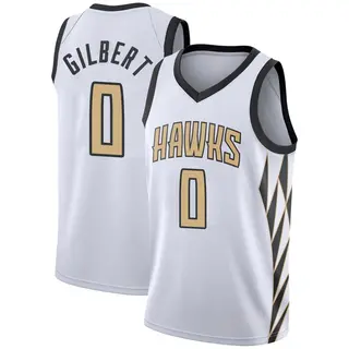 Men's Keshon Gilbert Atlanta Hawks White 2018/19 Jersey - City Edition - Swingman