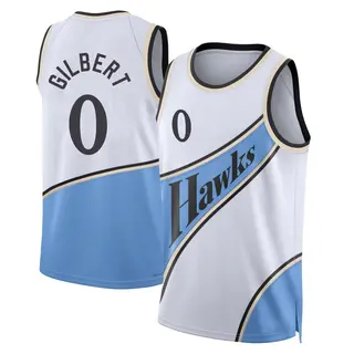 Men's Keshon Gilbert Atlanta Hawks White 2024/25 City Edition Jersey - Swingman