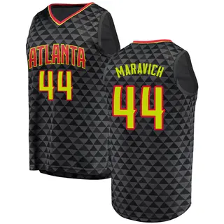 Men's Pete Maravich Atlanta Hawks Black Jersey - Icon Edition - Fast Break