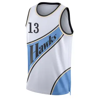 Men's Tony Bradley Atlanta Hawks White 2024/25 City Edition Jersey - Swingman