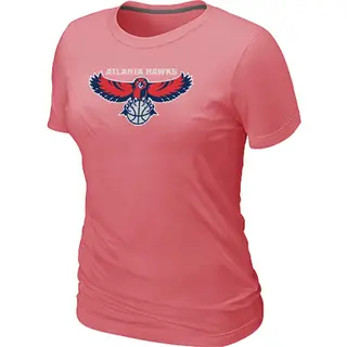 Women's Atlanta Hawks Pink Big & Tall Primary Logo T-Shirt - -