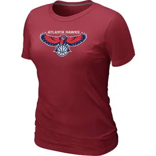 Women's Atlanta Hawks Red Big & Tall Primary Logo T-Shirt - -