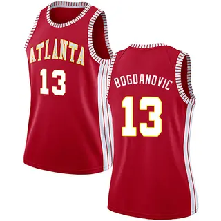 Women's Bogdan Bogdanovic Atlanta Hawks Red Jersey - Statement Edition - Swingman