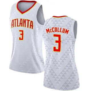 Women's CJ McCollum Atlanta Hawks White Jersey - Association Edition - Swingman