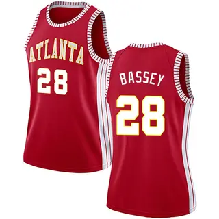 Women's Charles Bassey Atlanta Hawks Red Jersey - Statement Edition - Swingman