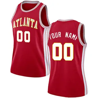 Women's Custom Atlanta Hawks Red Jersey - Statement Edition - Swingman