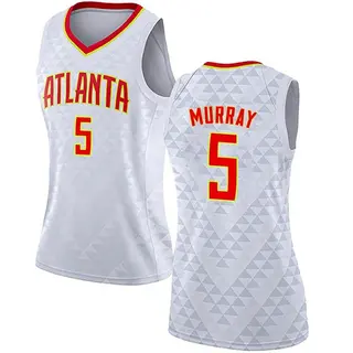 Women's Dejounte Murray Atlanta Hawks White Jersey - Association Edition - Swingman