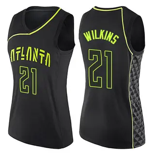 Women's Dominique Wilkins Atlanta Hawks Black City Edition Jersey - Swingman