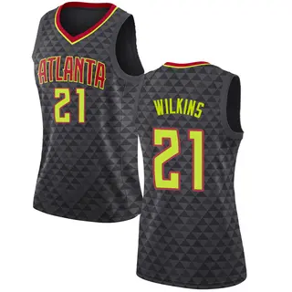 Women's Dominique Wilkins Atlanta Hawks Black Jersey - Icon Edition - Swingman