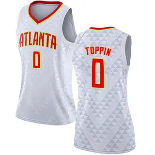 Women's Jacob Toppin Atlanta Hawks White Jersey - Association Edition - Swingman