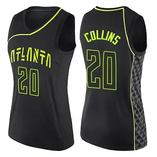 Women's John Collins Atlanta Hawks Black City Edition Jersey - Swingman